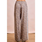 Leopard Lace Stripe Sweat Pants