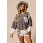 Leopard Thermal Loose Fit Shirt