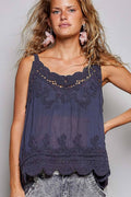 Crochet Chenille Knit Layering Tank Top