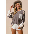 Leopard Thermal Loose Fit Shirt
