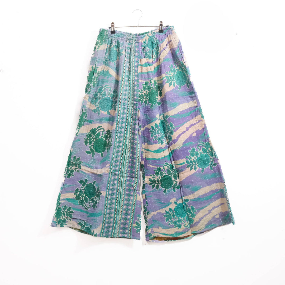 Handmade Kantha Boho Wide Leg Pants