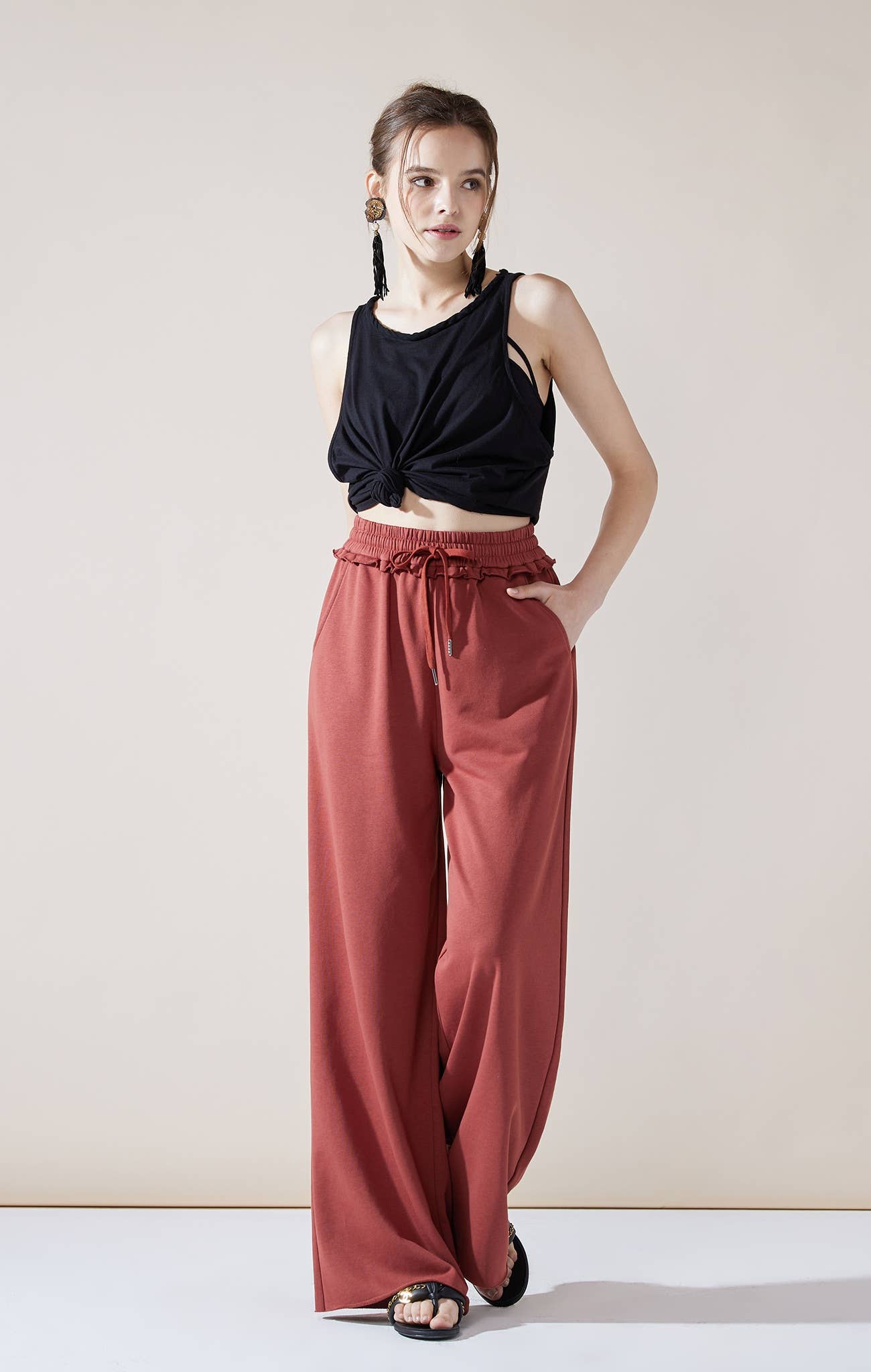 MAGIC Cotton Wide-Leg Pants