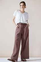 MAGIC Cotton Wide-Leg Pants