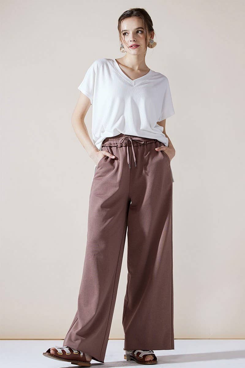 MAGIC Cotton Wide-Leg Pants