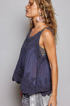 Crochet Chenille Knit Layering Tank Top