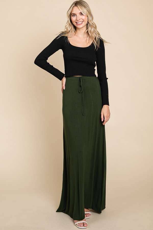 Cozy Soft FLARE MAXI SKIRT