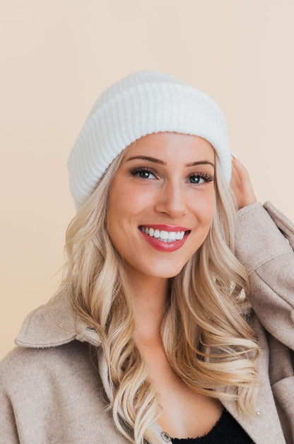 Eco Friendly Chic Knit Beanie Beanies Ivory