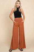 PiPPY Fold Over Wide Leg Palazzo Pants