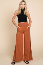 PiPPY Fold Over Wide Leg Palazzo Pants