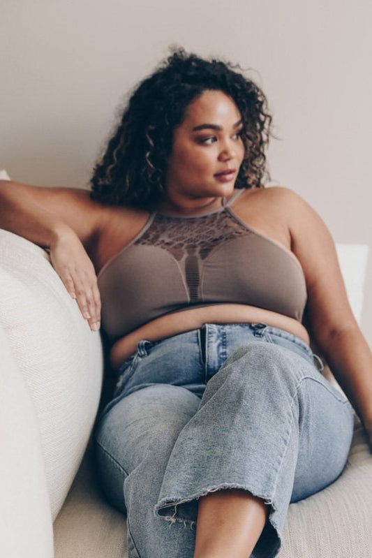 Plus Cutout Seamless Bralette