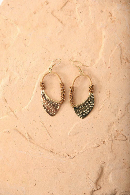 Vintage Gold Drop Earrings Jewelry