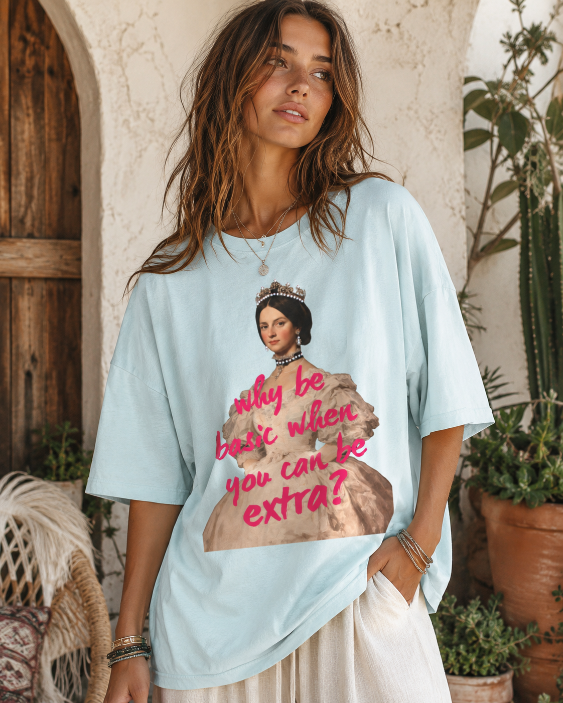 Why Be Basic When You Can Be Extra? Crystal Graphic Tee