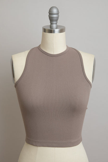 High Neck Seamless Brami Tank