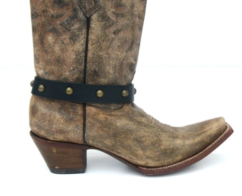 Vintage Leather Boot Bracelets