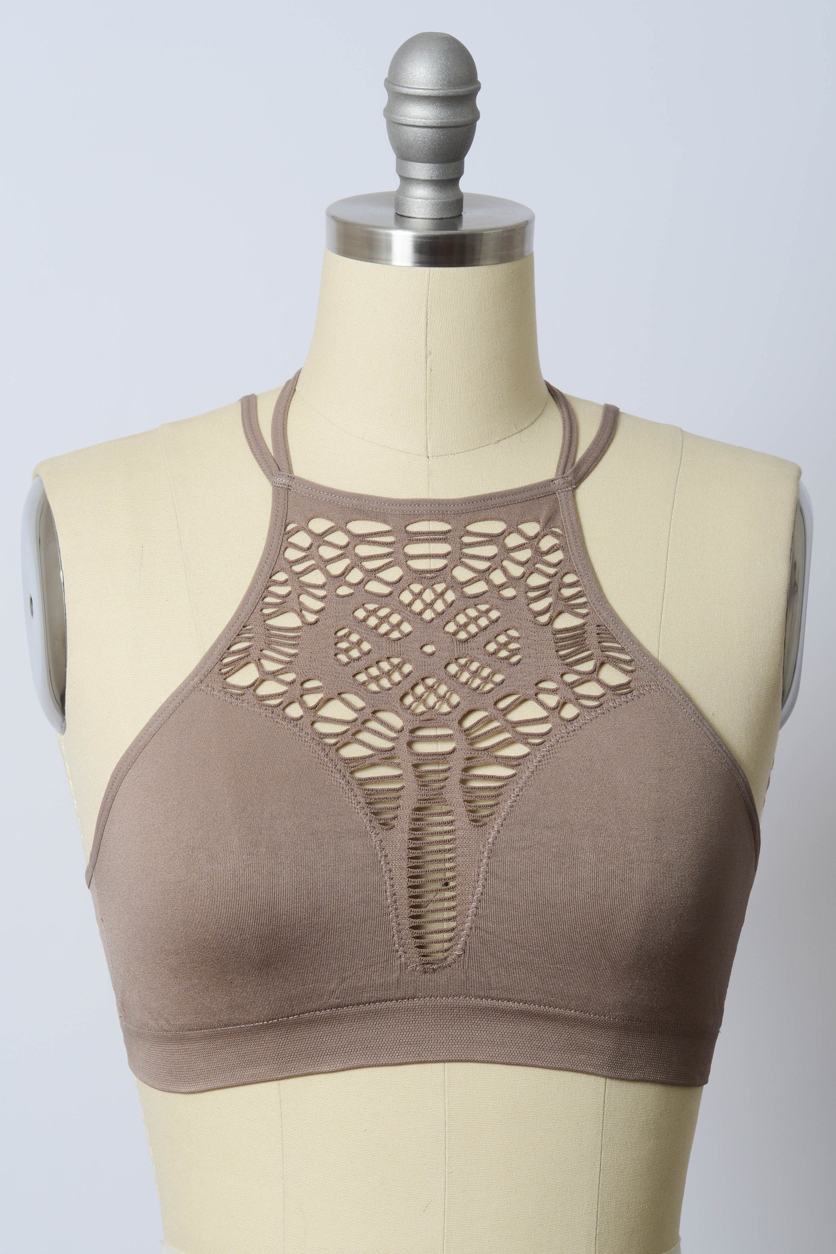 Frankie High Neck Seamless Bralette