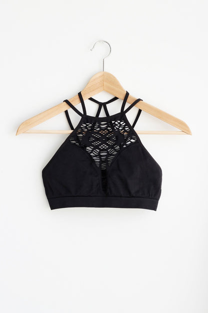 Frankie High Neck Seamless Bralette
