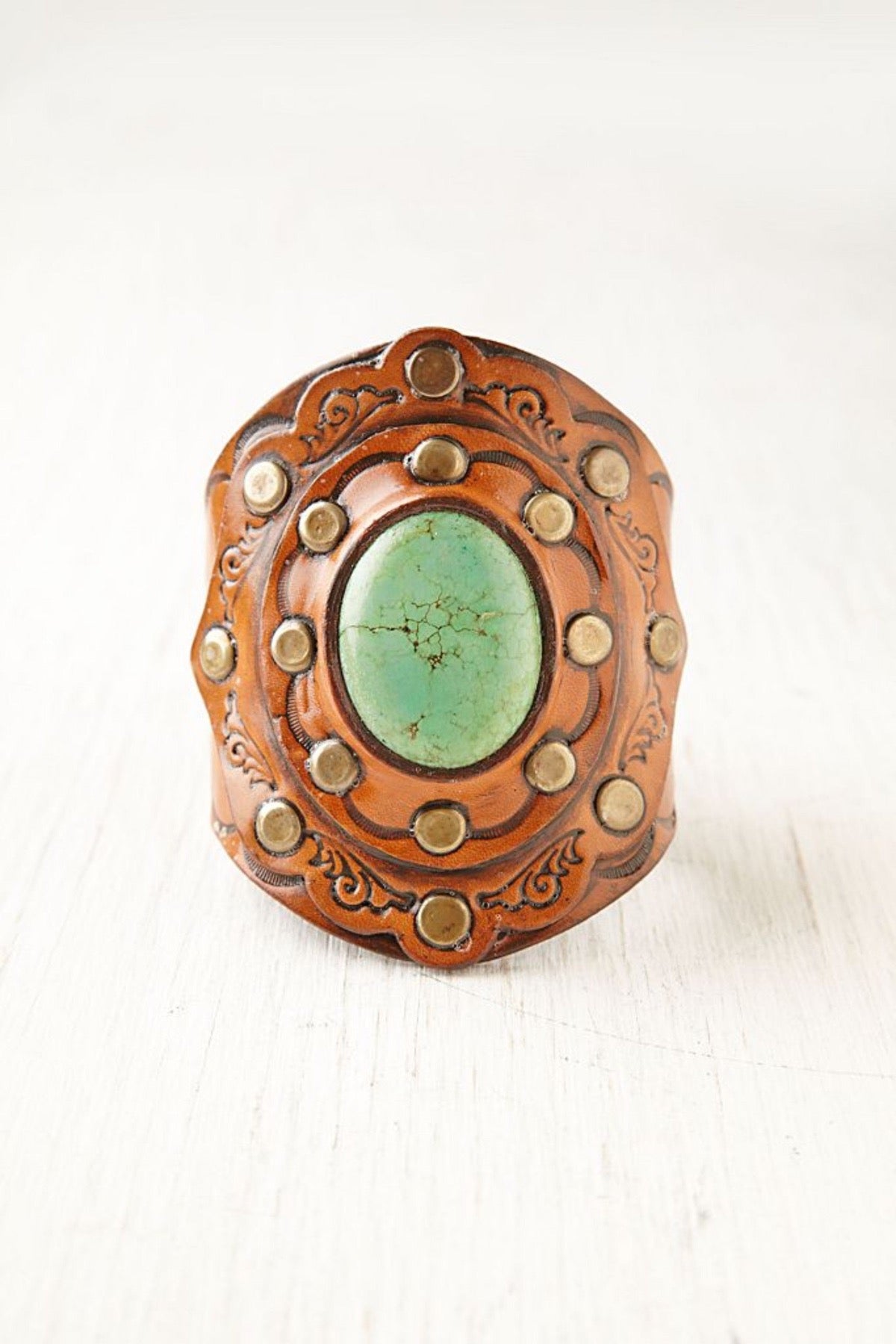 boho leather cuff karen kell collection