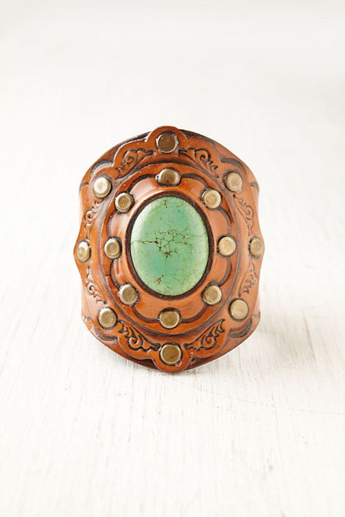 boho leather cuff karen kell collection