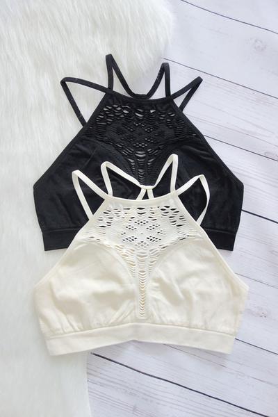 Frankie High Neck Seamless Bralette