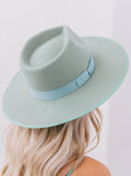 MINT RANCHER HAT WITh ribbon accents
